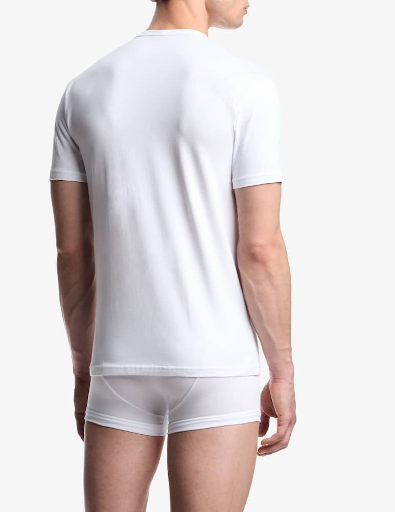 Emporio Armani Crew neck monogram t-shirt - picture 2 Emporio Armani Crew neck monogram t-shirt - picture 2