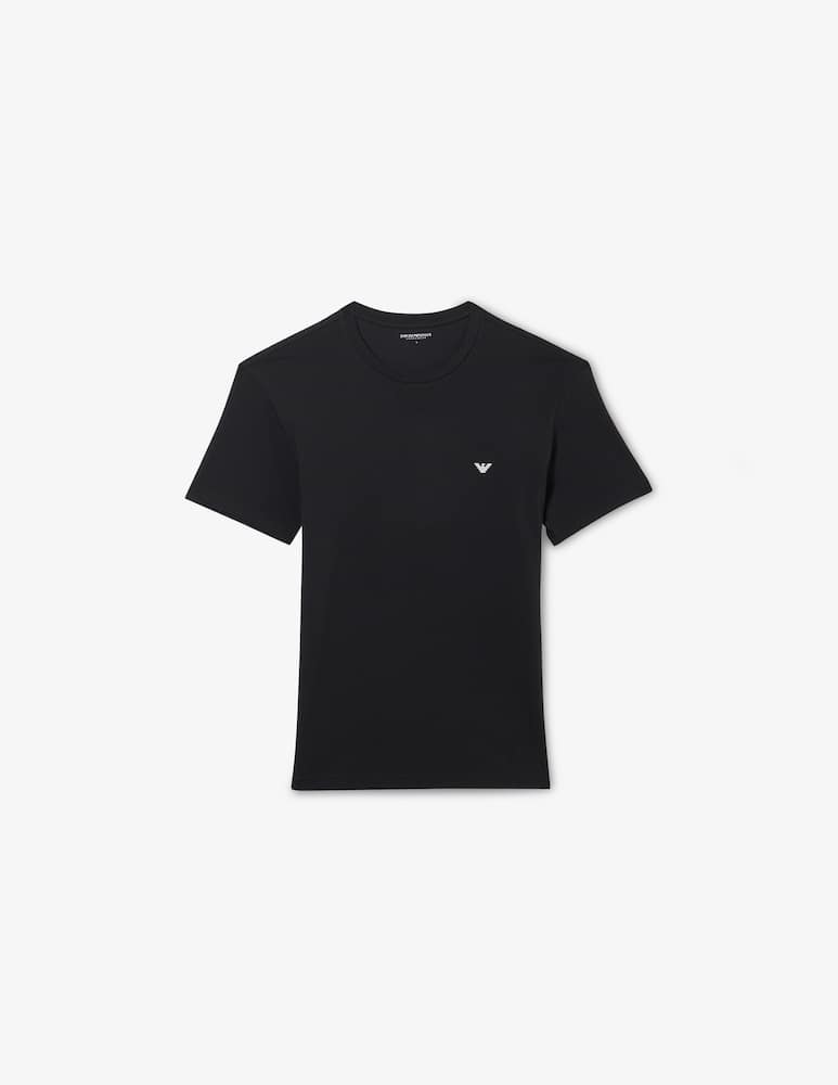 Emporio Armani Maglia girocollo in cotone - immagine 1 Emporio Armani Maglia girocollo in cotone - immagine 1