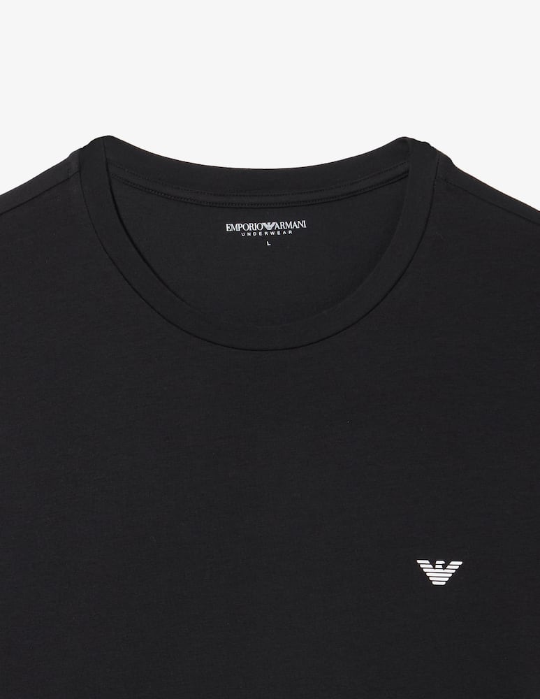 Emporio Armani Maglia girocollo in cotone - immagine 2 Emporio Armani Maglia girocollo in cotone - immagine 2