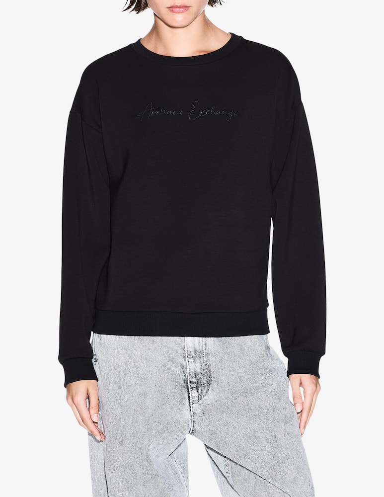 rinascente Armani Exchange Felpa logo script