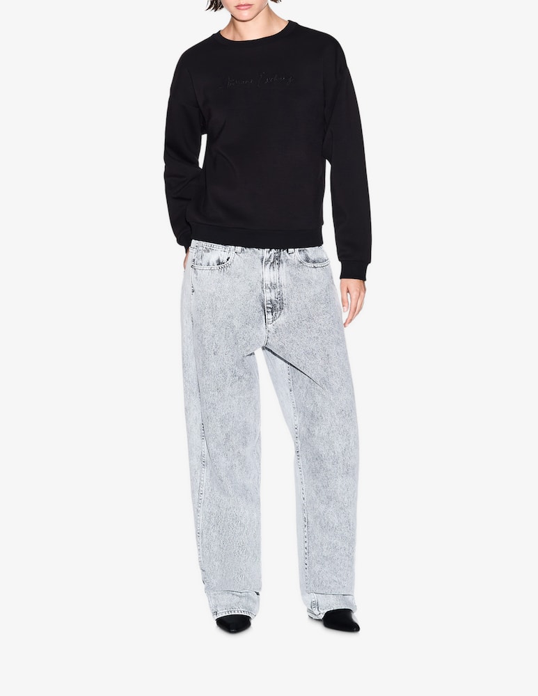 rinascente Armani Exchange Felpa logo script