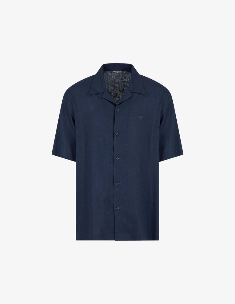 rinascente Emporio Armani Linen blend short-sleeve shirt