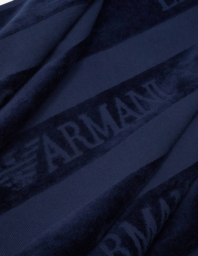 rinascente Emporio Armani Striped beach towel