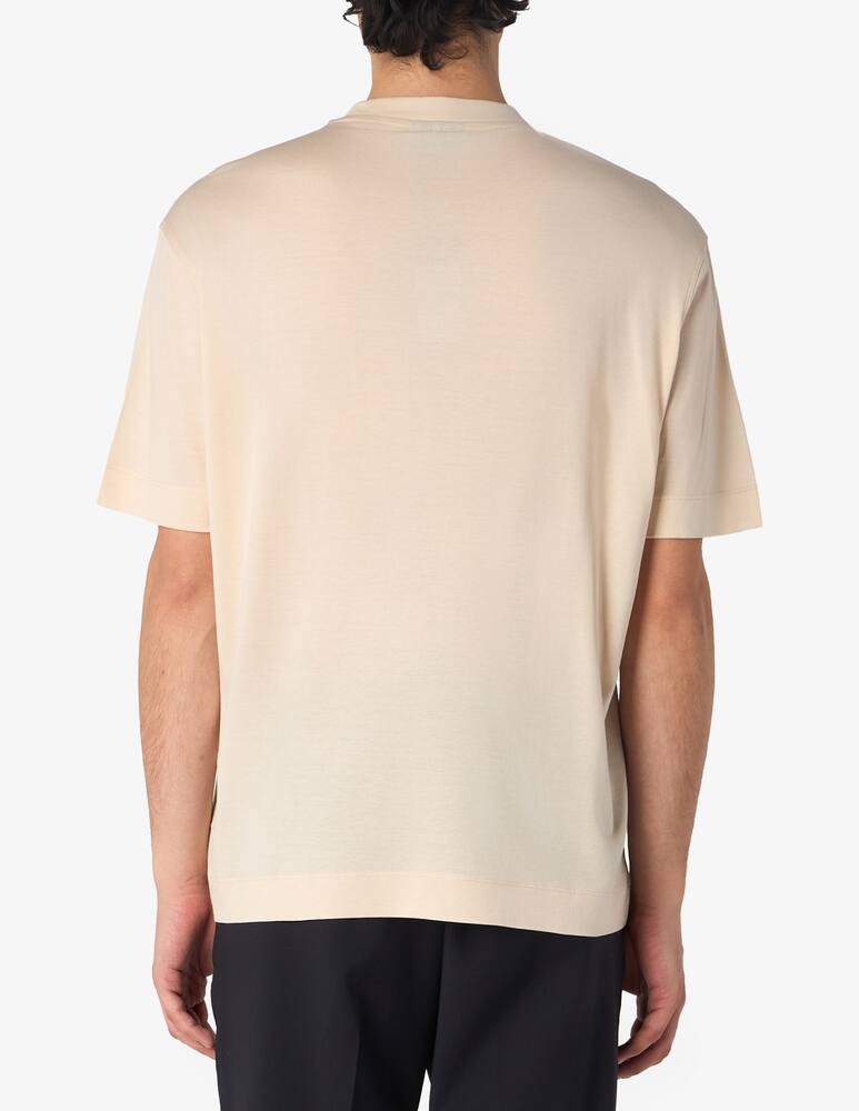rinascente Emporio Armani T-shirt logo lyocell cotone