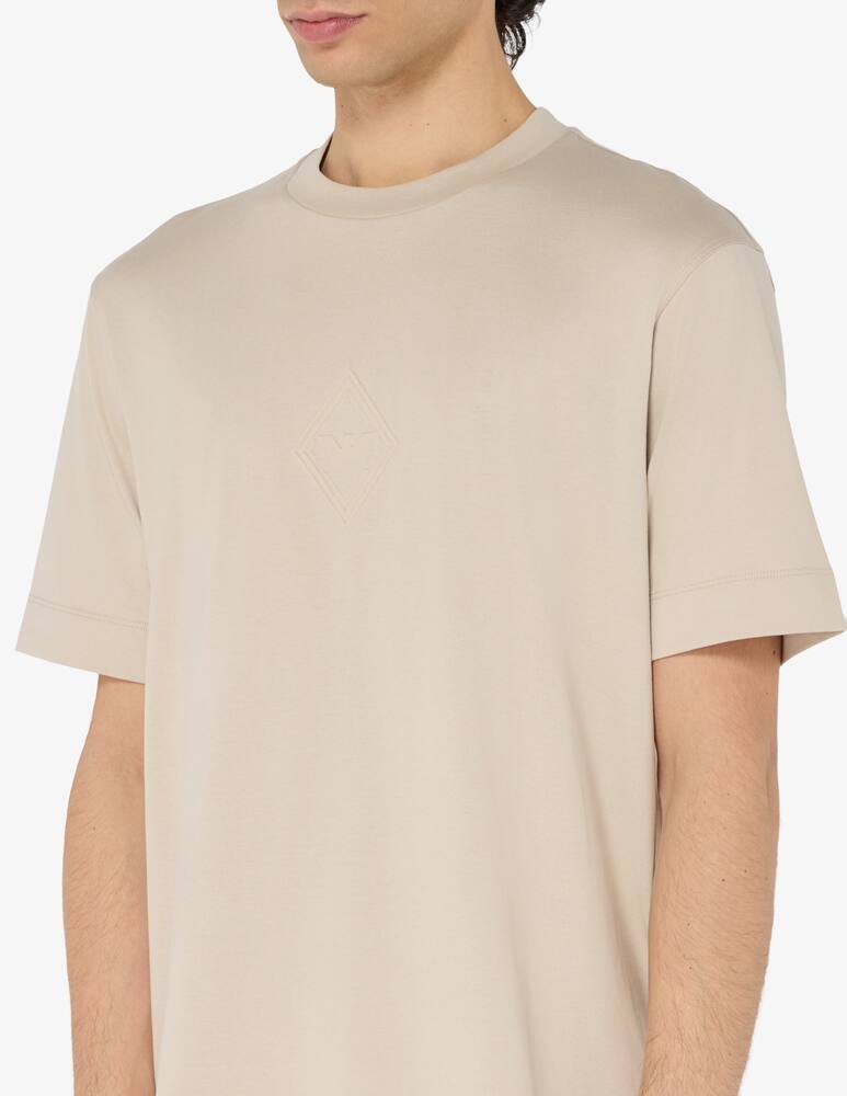 rinascente Emporio Armani T-shirt rombo embossed aquila