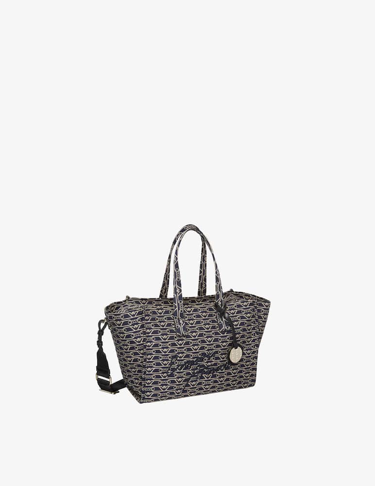 rinascente Emporio Armani Canvas jacquard tote bag