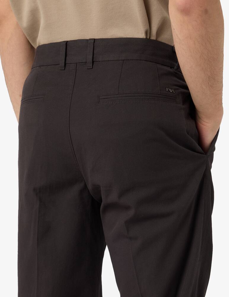 rinascente Emporio Armani Chino cotton twill trousers