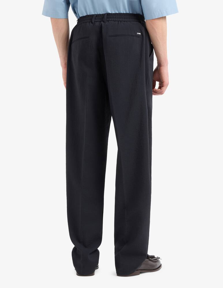 rinascente Emporio Armani Seersucker trousers