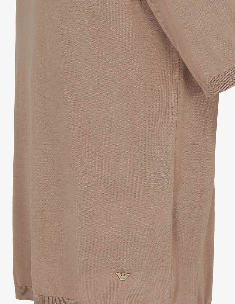 rinascente Emporio Armani Polo zip in maglia lyocell