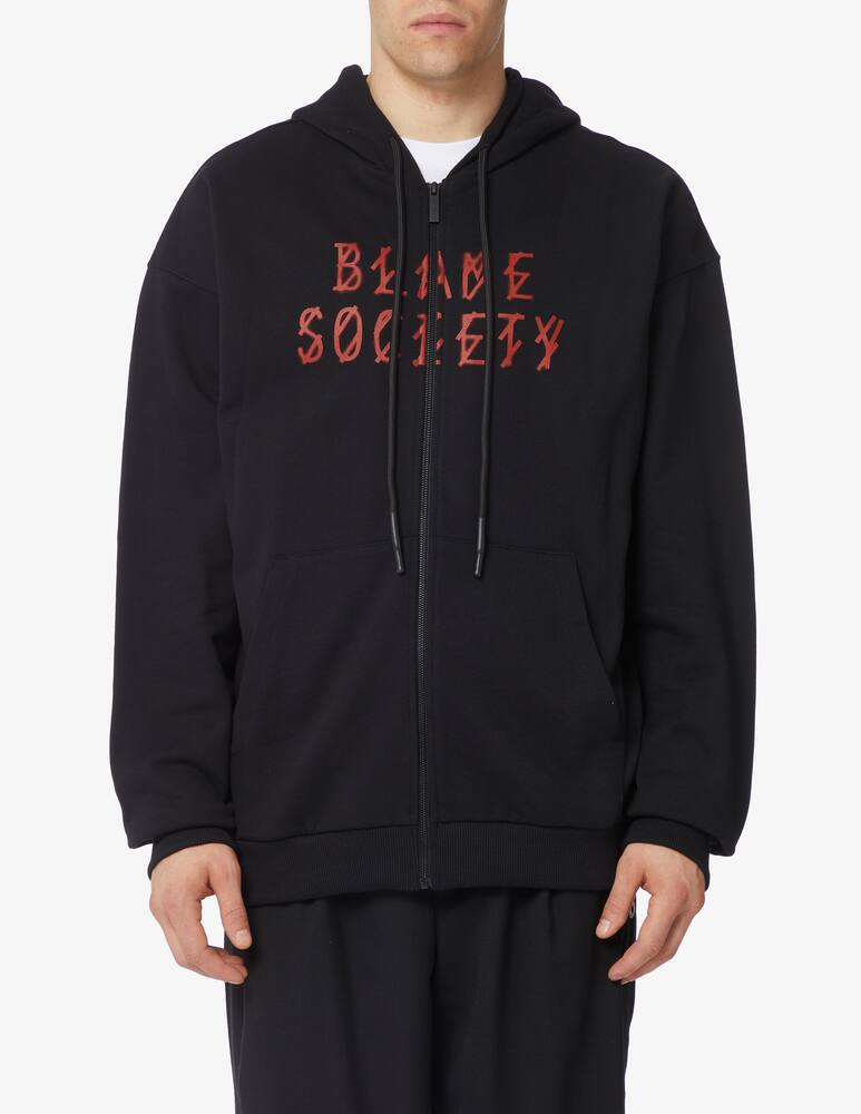 rinascente 44 Label Group Felpa con cappuccio con cerniera greed