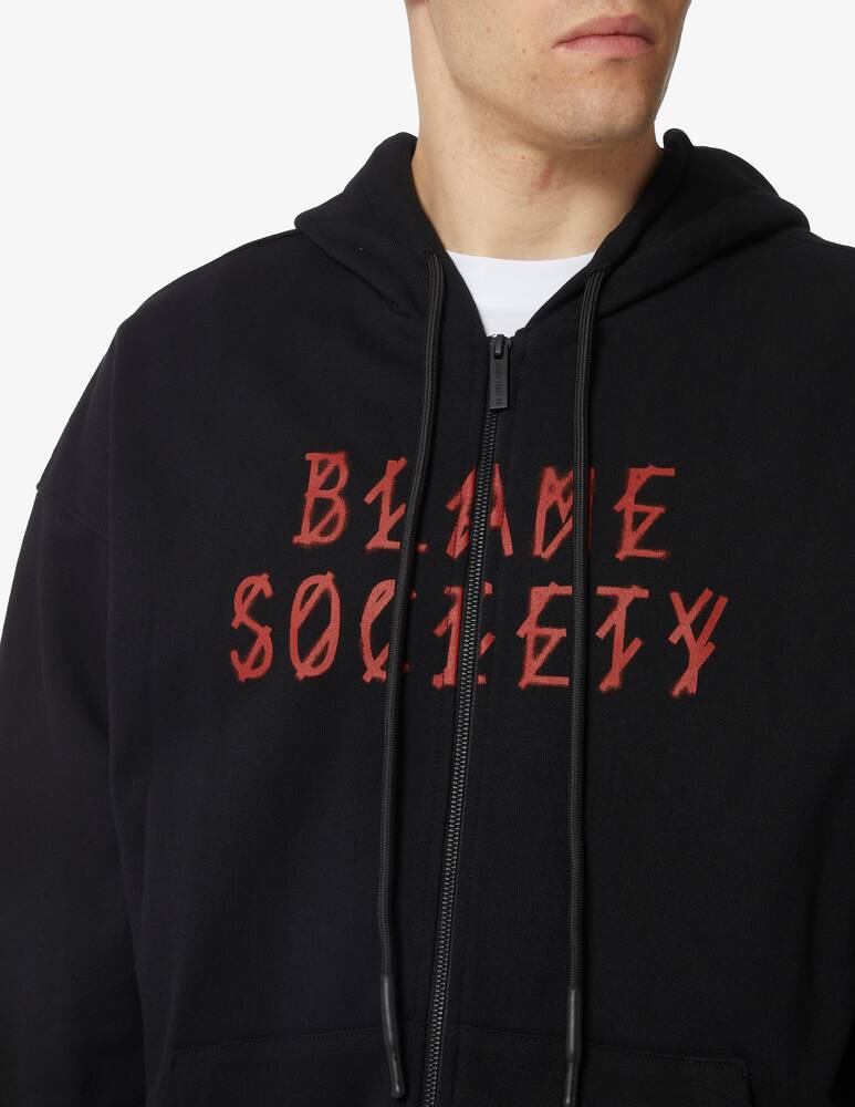 rinascente 44 Label Group Felpa con cappuccio con cerniera greed