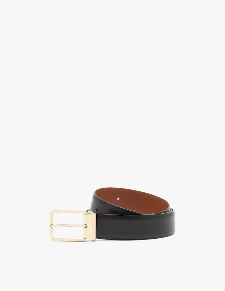 Santoni Leather belt with metal buckle - picture 1 Santoni Leather belt with metal buckle - picture 1