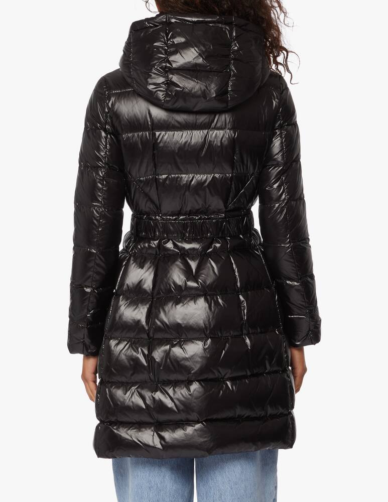 rinascente Add Piumino lungo con cappuccio e cintura