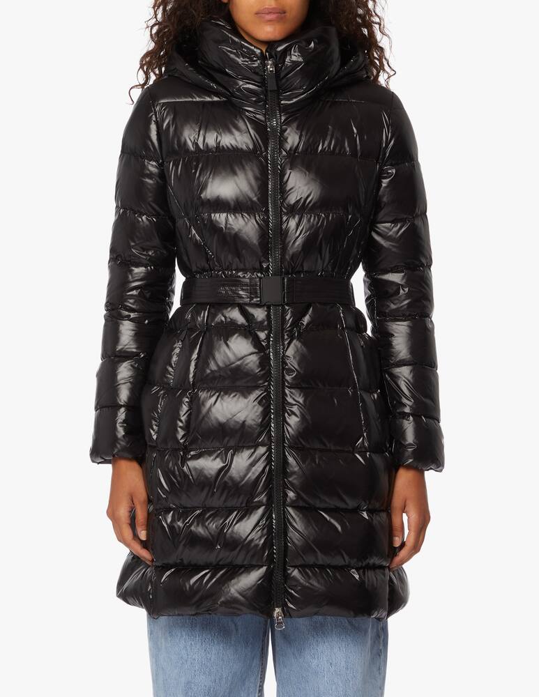 rinascente Add Piumino lungo con cappuccio e cintura