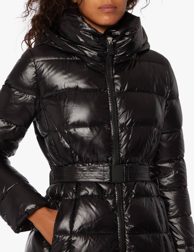 rinascente Add Piumino lungo con cappuccio e cintura