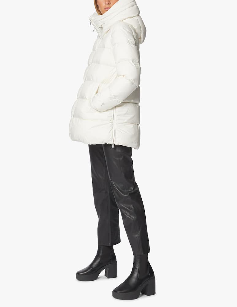 rinascente Add Hooded cape down jacket
