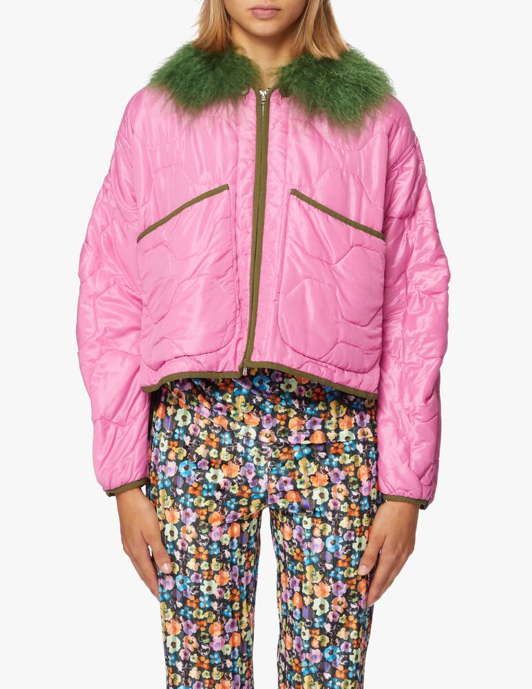 rinascente A44 Giacca corta trapuntata con collo staccabile