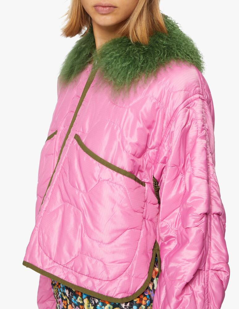 rinascente A44 Giacca corta trapuntata con collo staccabile