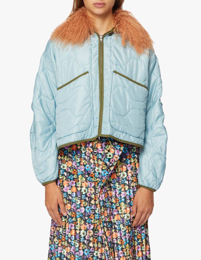 rinascente A44 Giacca corta trapuntata con collo staccabile