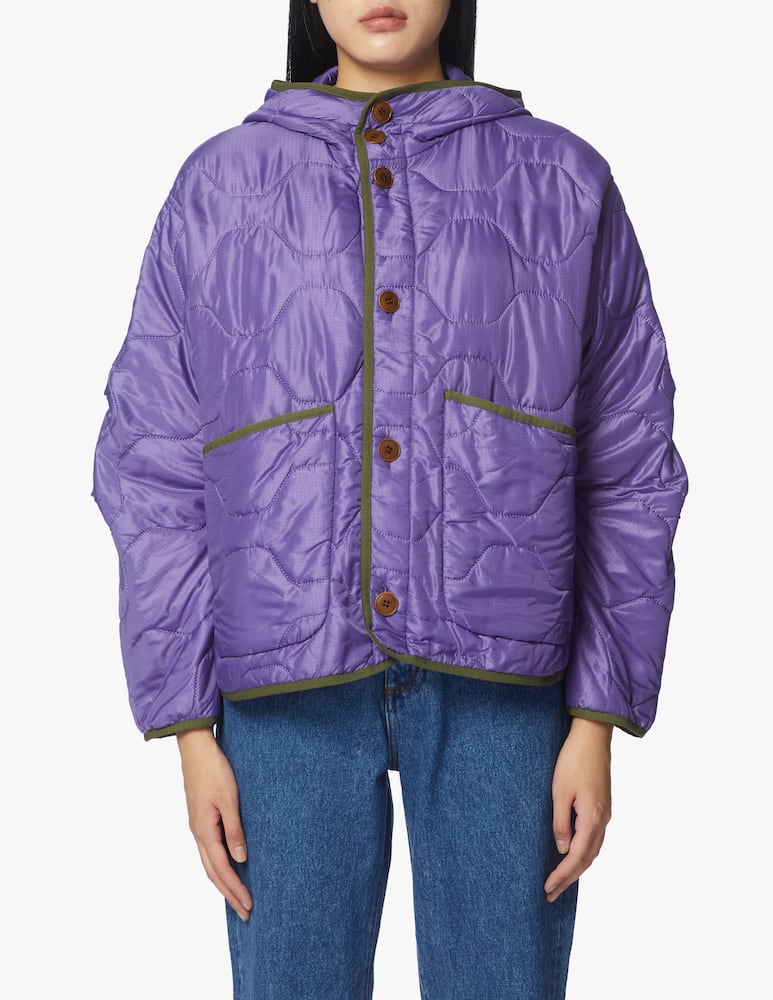 rinascente A44 Quilted hooded jacket