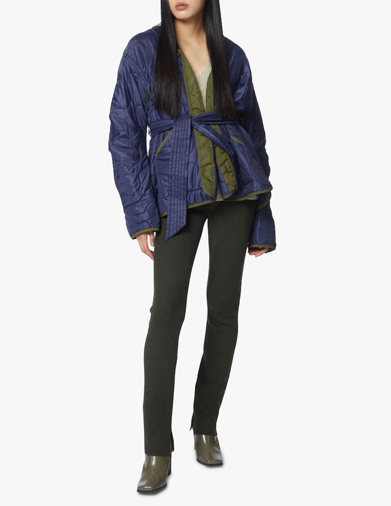 rinascente A44 Cappotto trapuntato con cintura