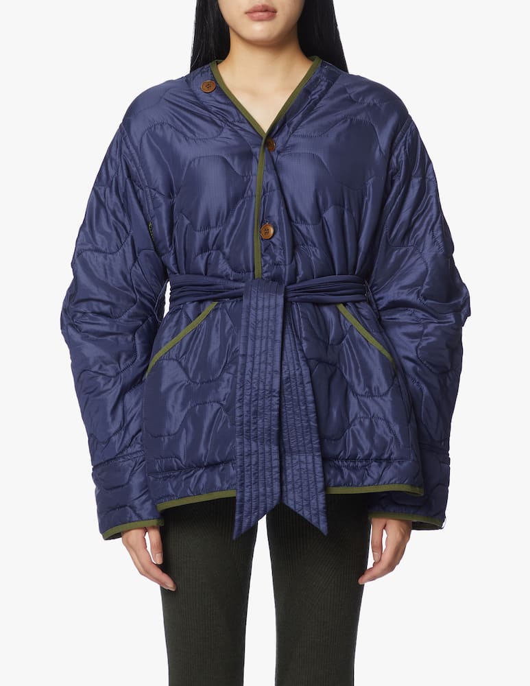 rinascente A44 Cappotto trapuntato con cintura