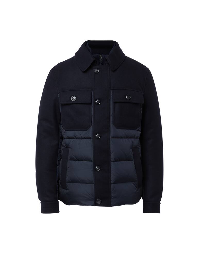 Add Piumino bimat zip con inserti in lana - immagine 1 Add Piumino bimat zip con inserti in lana - immagine 1