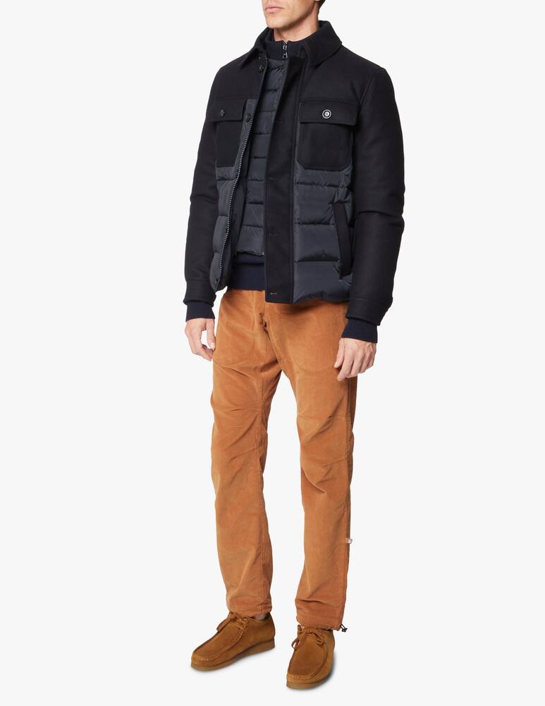 rinascente Add Bimat zip down jacket with wool details