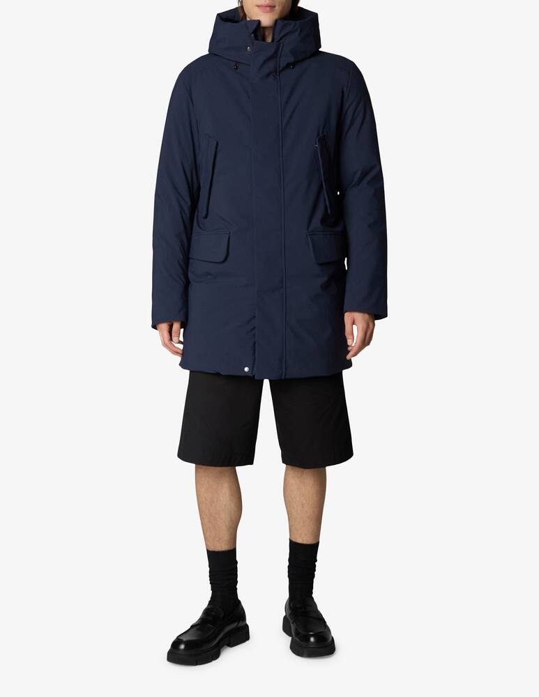 rinascente Save The Duck Giacca con cappuccio parka liscio lungo