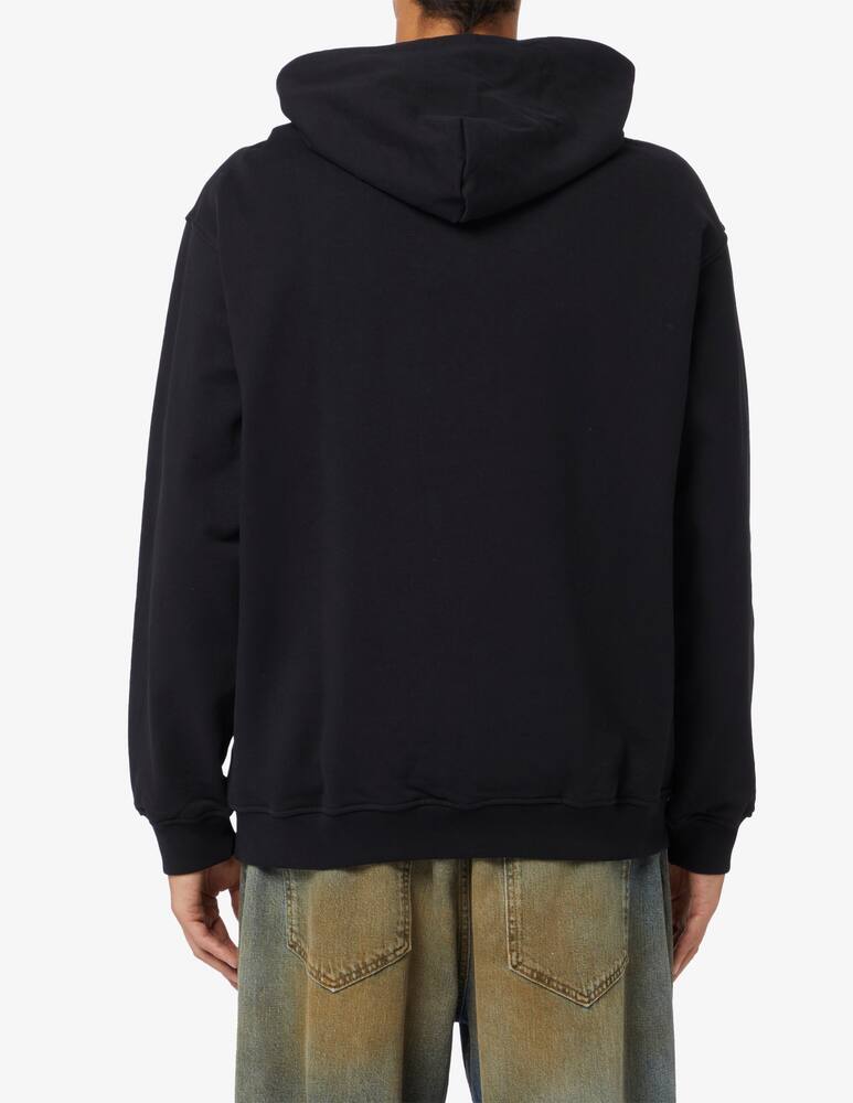 rinascente Vision of Super Felpa con cappuccio heartbeat print front 