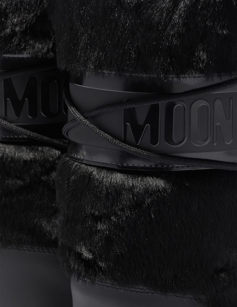 rinascente Moon Boot con high faux fur boots
