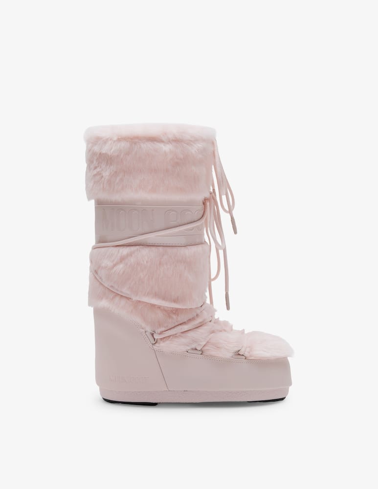 Moon Boot Icon high faux fur flat boots - picture 1 Moon Boot Icon high faux fur flat boots - picture 1
