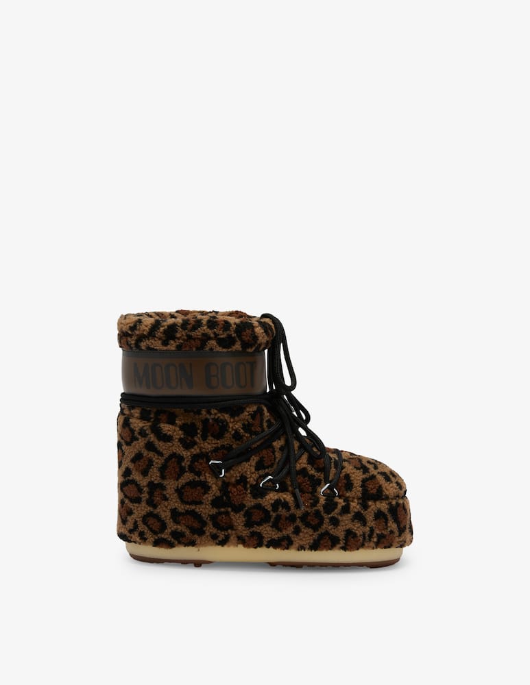 rinascente Moon Boot Stivale basso da neve in pile leo Icon