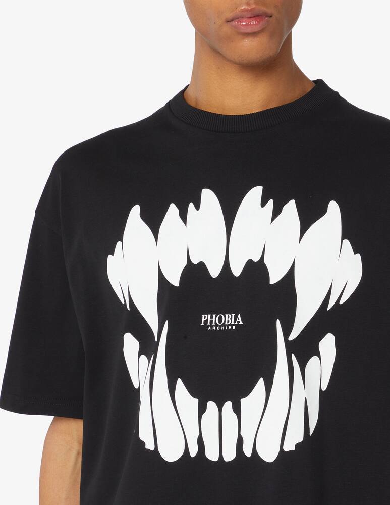 rinascente Phobia T shirt with white mouth print 
