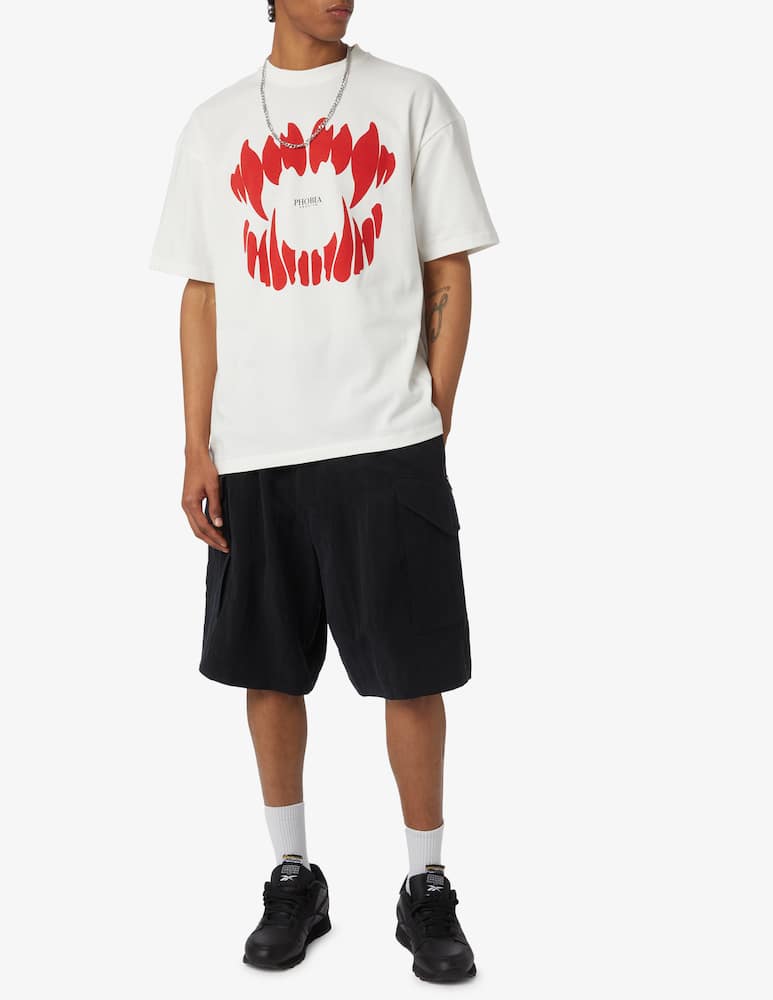 rinascente Phobia T shirt with red mouth print 