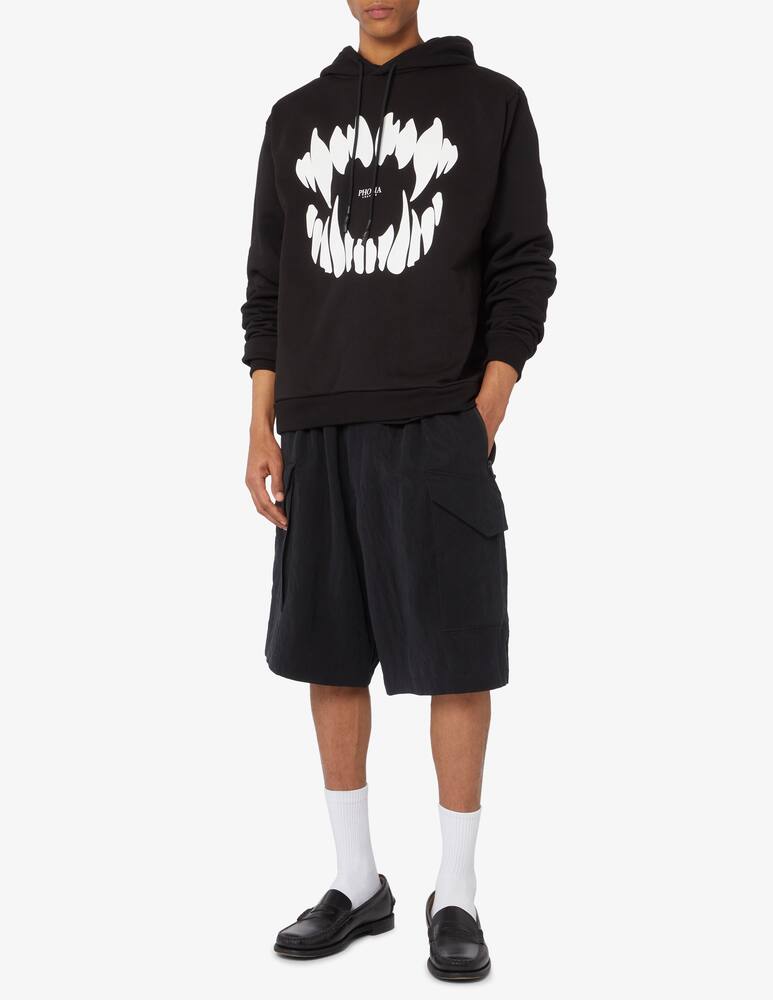 rinascente Phobia Felpa con cappuccio con stampa white mouth 