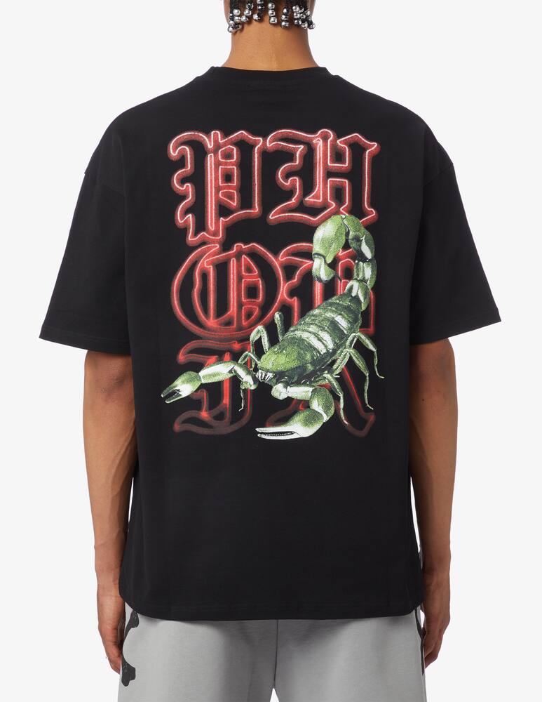 rinascente Phobia T shirt with green scorpion print 