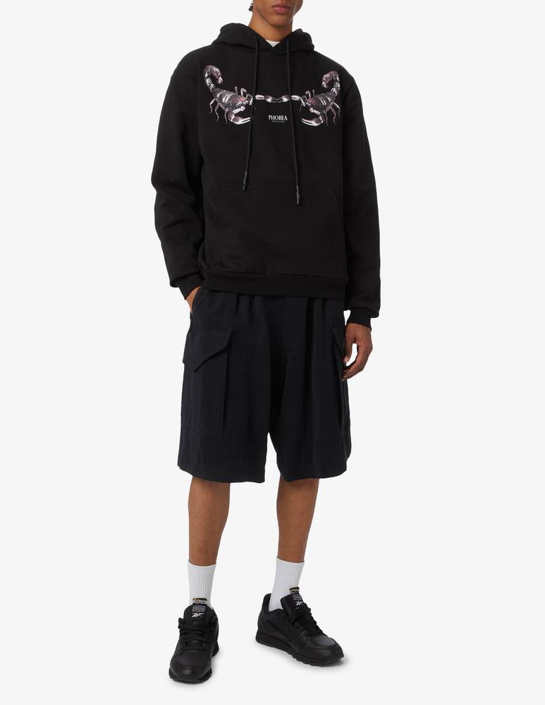 rinascente Phobia Hoodie with green scorpion 