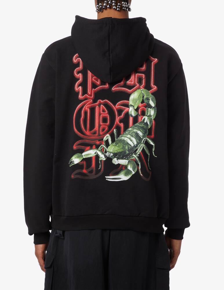 rinascente Phobia Hoodie with green scorpion 