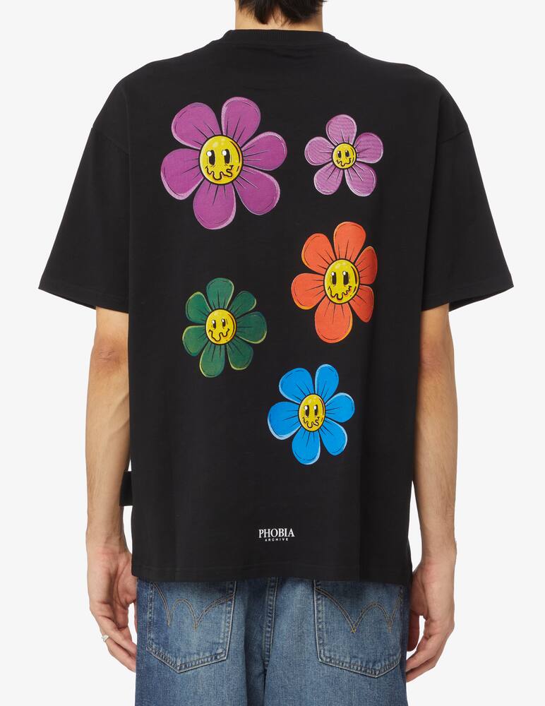 rinascente Phobia Maglietta con stampa teschio e fiori