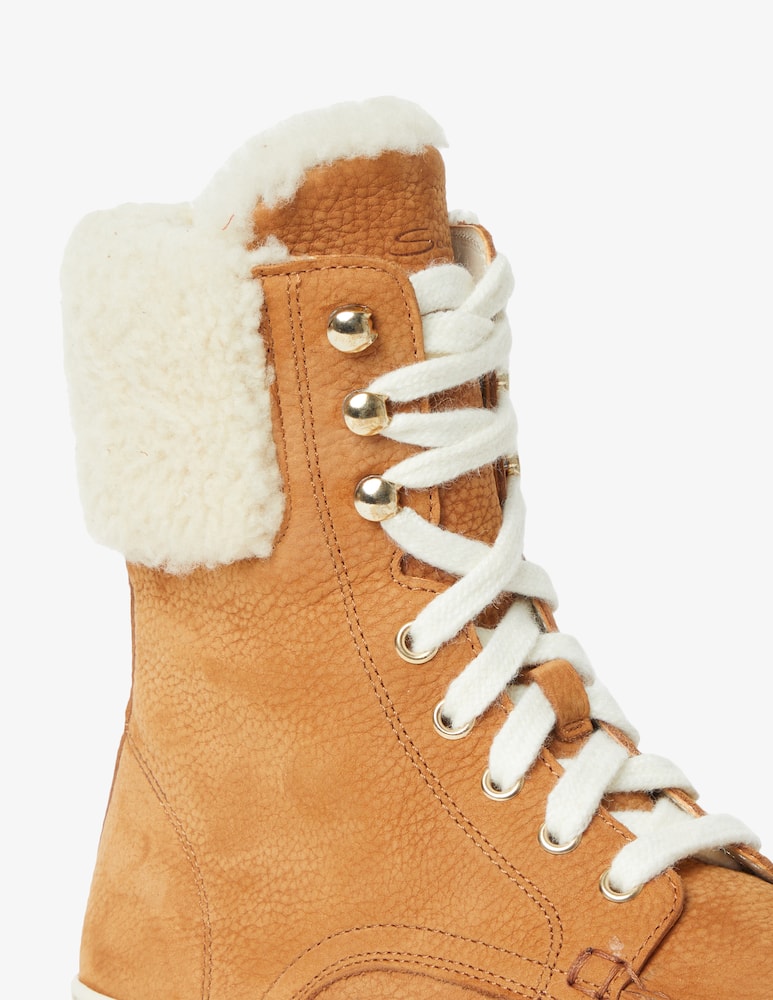 rinascente Santoni Suede combat boots