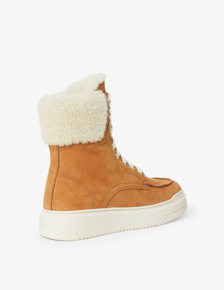 rinascente Santoni Suede combat boots