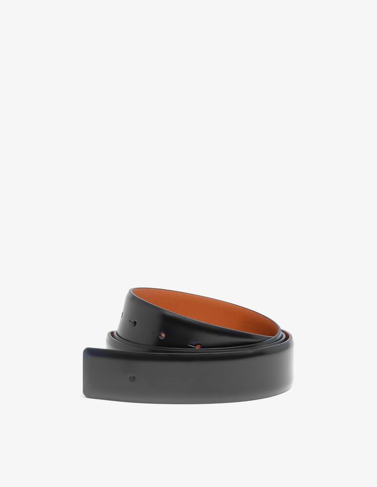 Santoni Leather belt with oval buckle - picture 1 Santoni Leather belt with oval buckle - picture 1