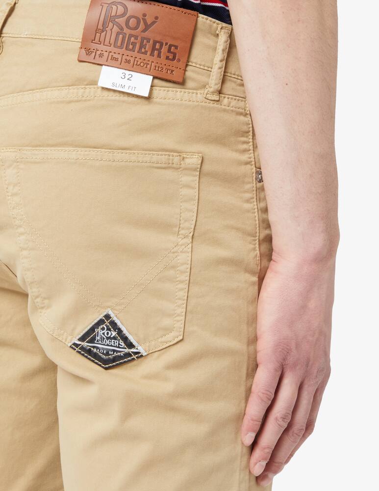 rinascente Roy Roger's 5 pockets 529 short gabardina trousers