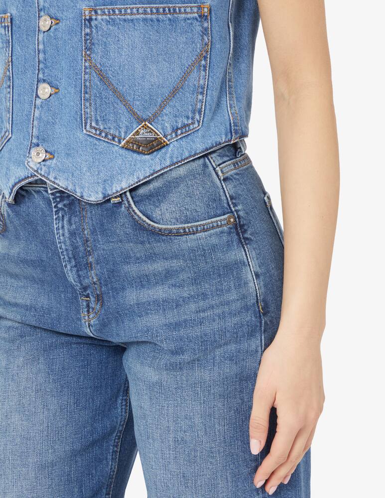 rinascente Roy Roger's Gilet in denim Summer Stone