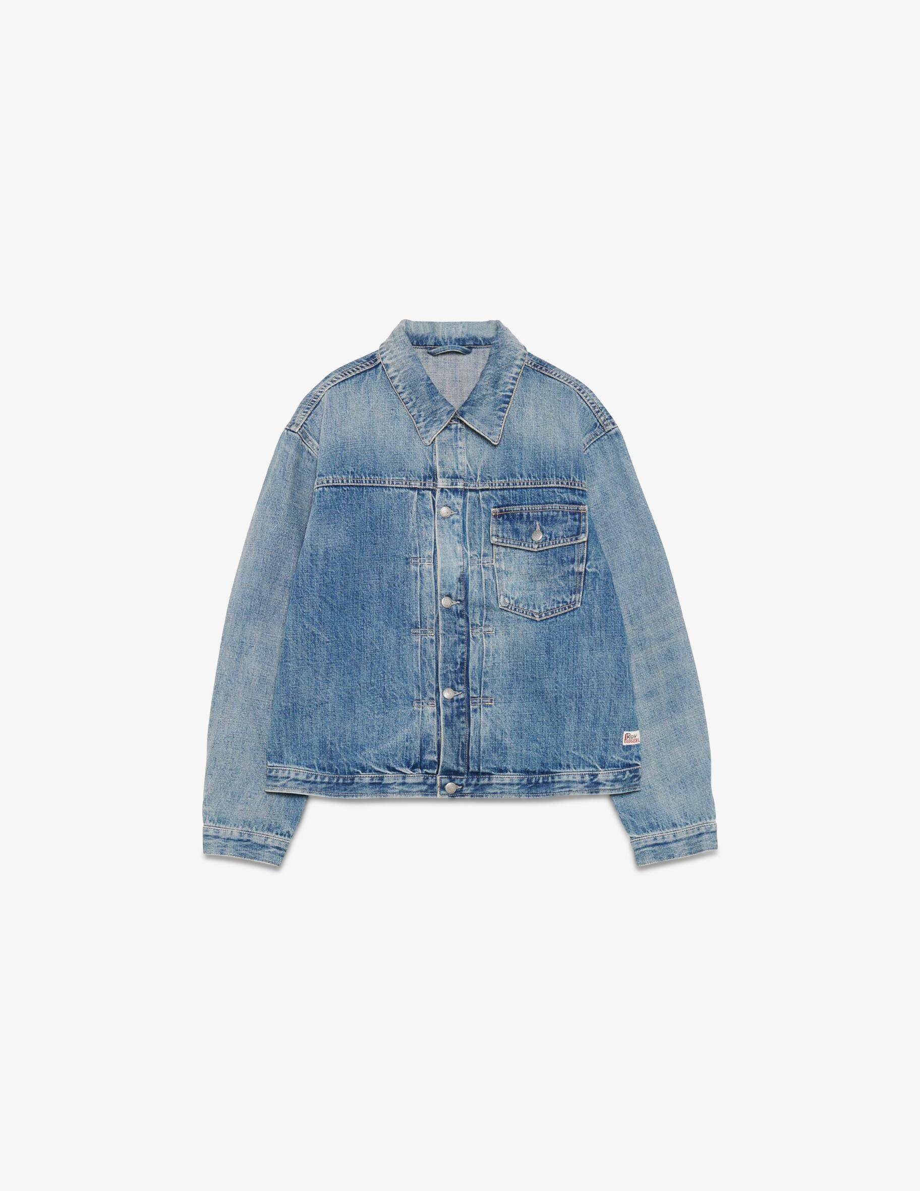 Roy Roger's Giubbino in denim con cappuccio RA108