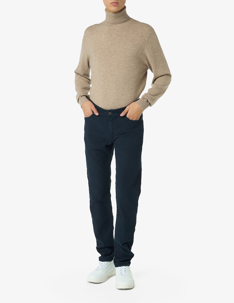 rinascente Roy Roger's 5 pocket slim fit velvet trousers