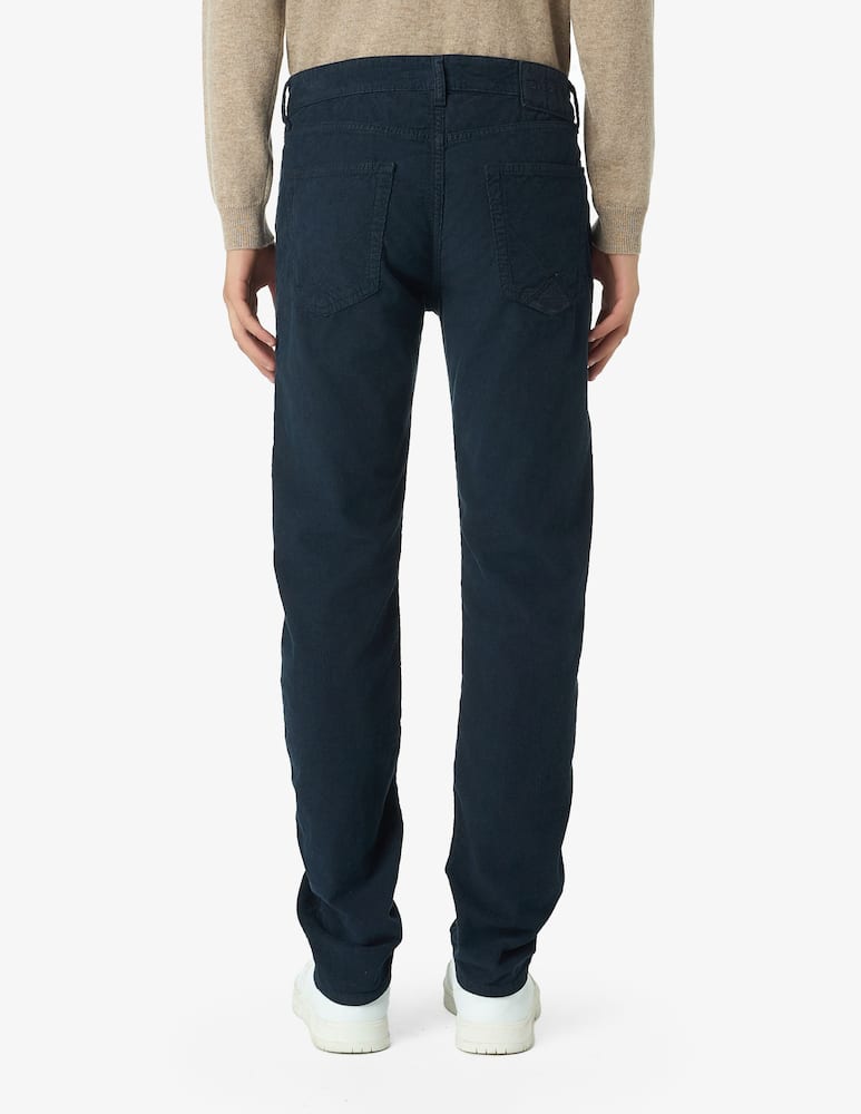rinascente Roy Roger's 5 pocket slim fit velvet trousers