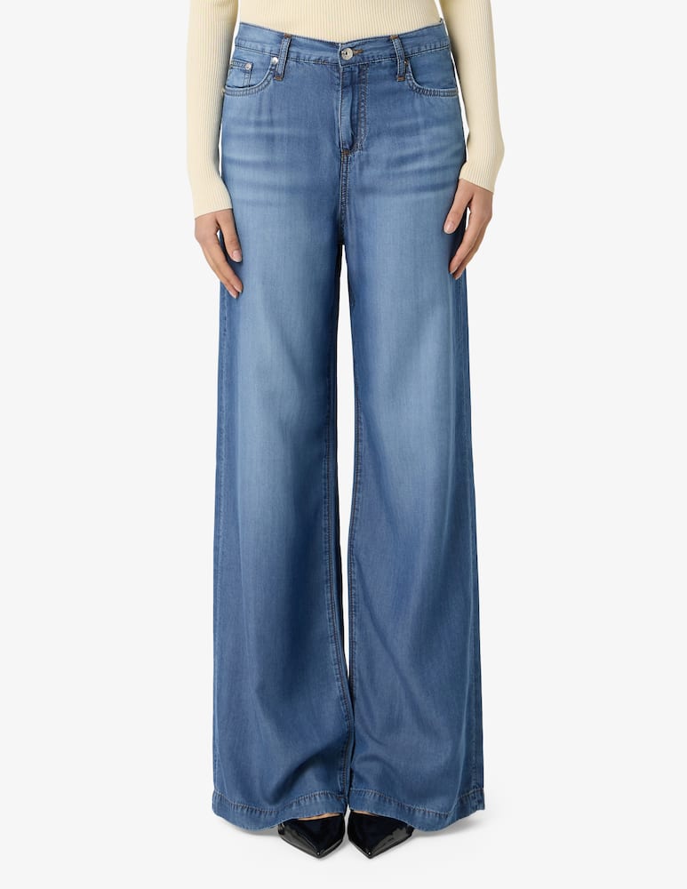 rinascente Roy Roger's Marta denim wide-leg trousers