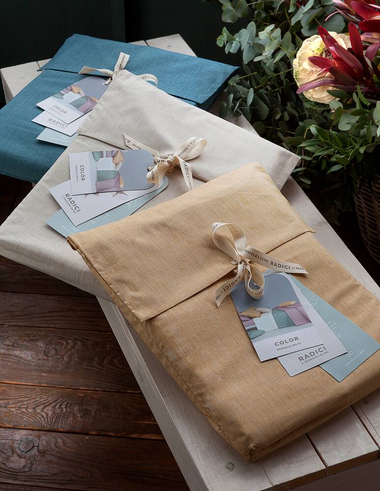 rinascente Tessitura Randi Color Bed Sheet Full Set Double Bed